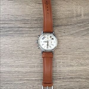 Leather strap Fossil watch